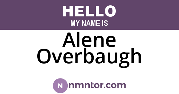 Alene Overbaugh