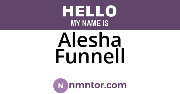 Alesha Funnell