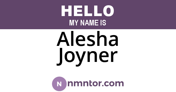Alesha Joyner