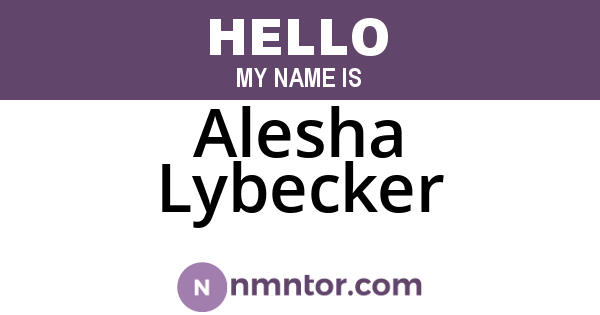 Alesha Lybecker