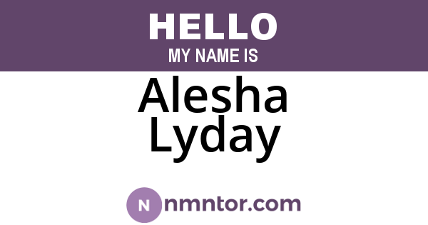 Alesha Lyday