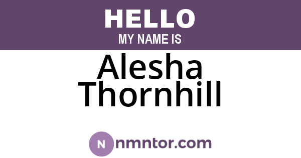 Alesha Thornhill