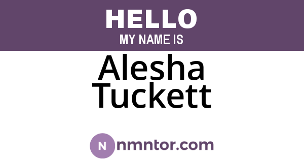 Alesha Tuckett