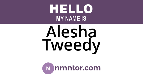 Alesha Tweedy
