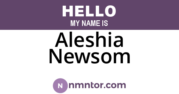 Aleshia Newsom