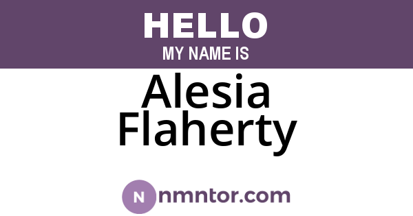 Alesia Flaherty