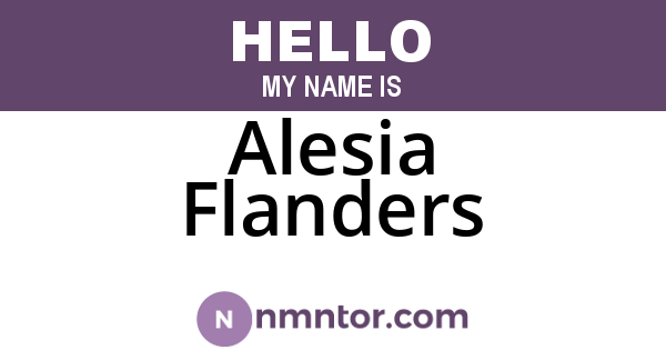 Alesia Flanders