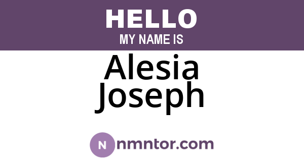Alesia Joseph