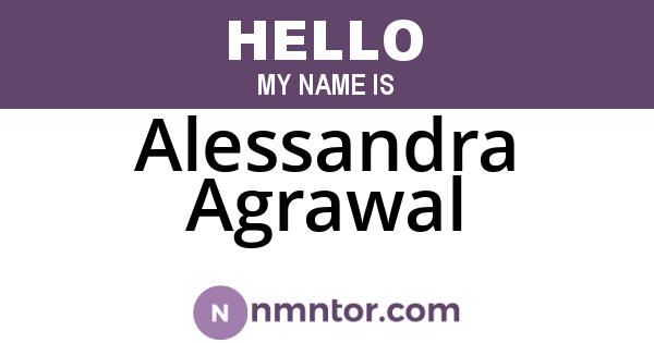 Alessandra Agrawal