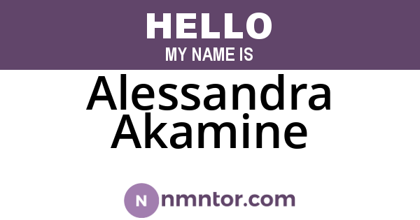 Alessandra Akamine