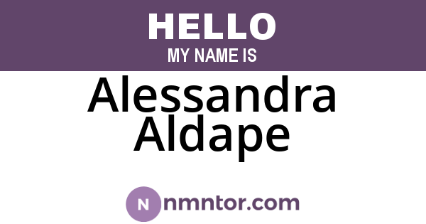 Alessandra Aldape
