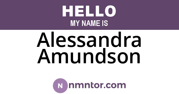 Alessandra Amundson