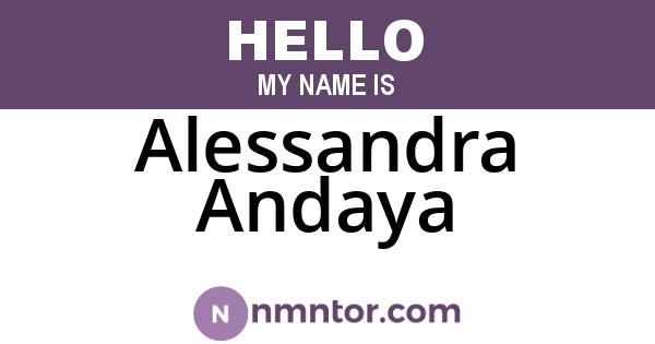 Alessandra Andaya