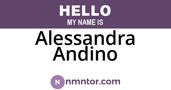 Alessandra Andino