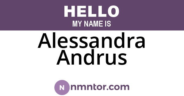 Alessandra Andrus