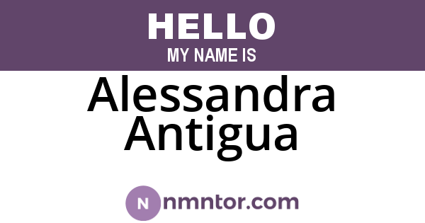 Alessandra Antigua