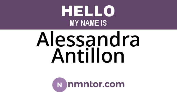 Alessandra Antillon