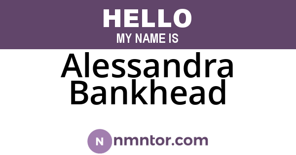 Alessandra Bankhead