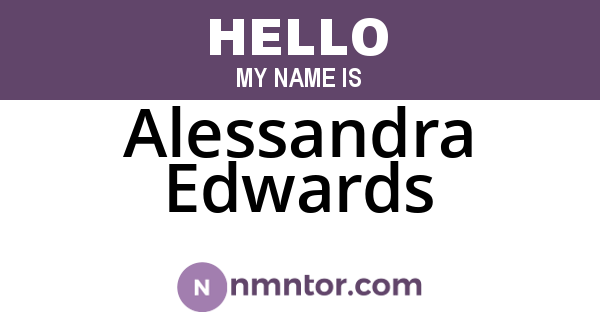 Alessandra Edwards