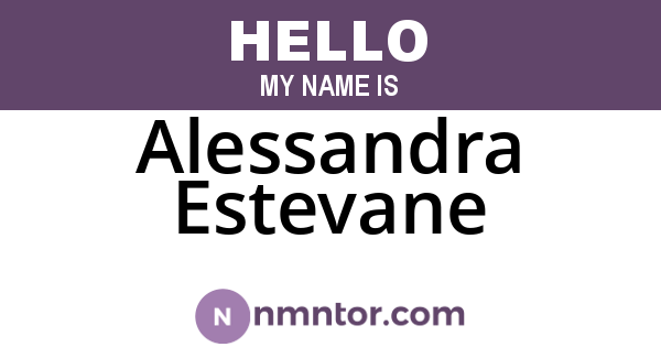 Alessandra Estevane