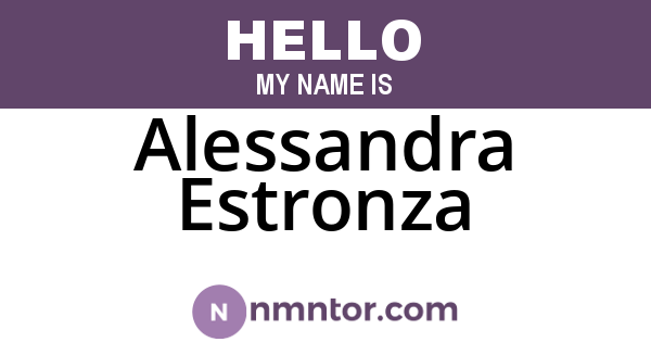 Alessandra Estronza