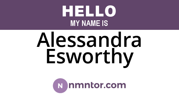 Alessandra Esworthy