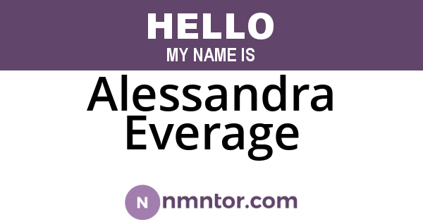 Alessandra Everage