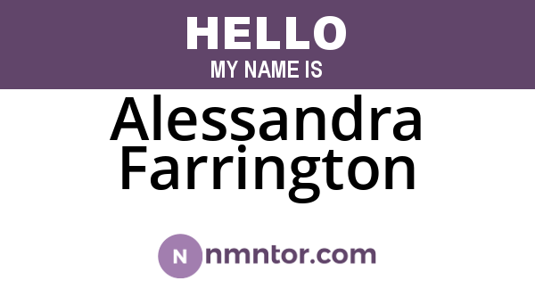 Alessandra Farrington
