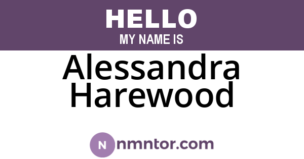 Alessandra Harewood