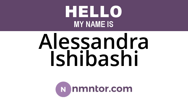 Alessandra Ishibashi