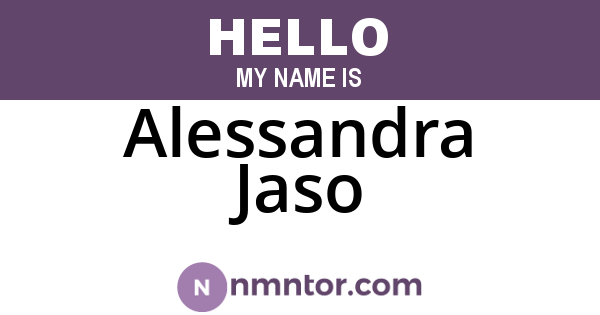 Alessandra Jaso