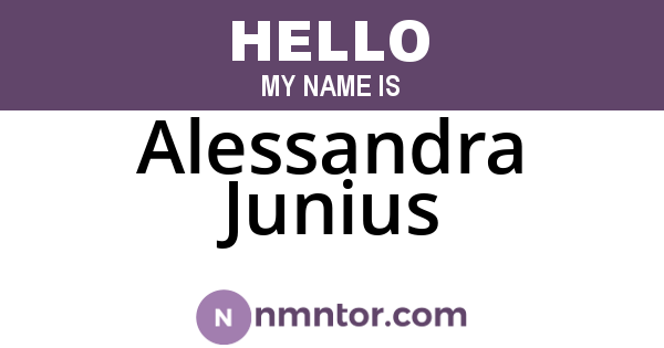 Alessandra Junius