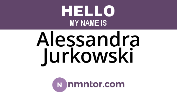 Alessandra Jurkowski