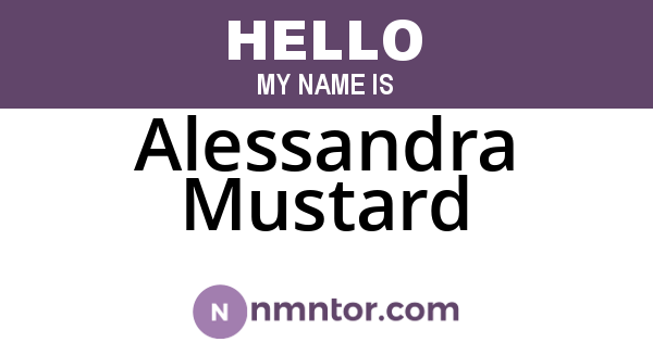 Alessandra Mustard
