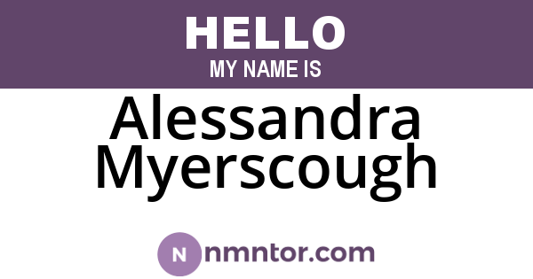 Alessandra Myerscough