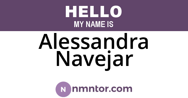 Alessandra Navejar