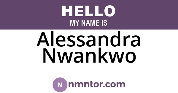Alessandra Nwankwo