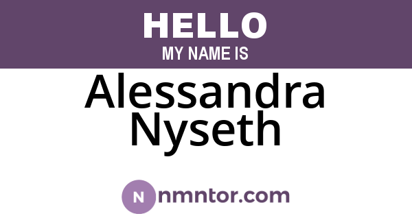 Alessandra Nyseth