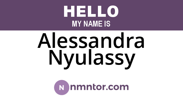 Alessandra Nyulassy