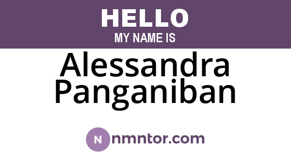 Alessandra Panganiban