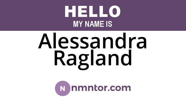Alessandra Ragland