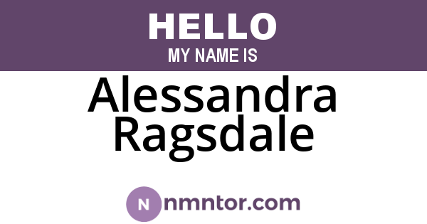 Alessandra Ragsdale