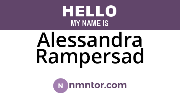 Alessandra Rampersad