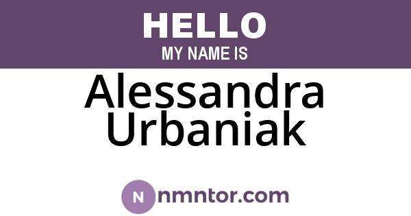 Alessandra Urbaniak