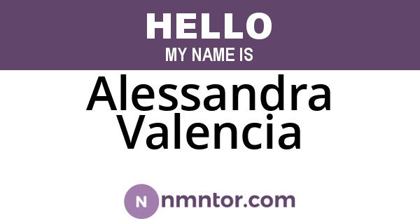 Alessandra Valencia