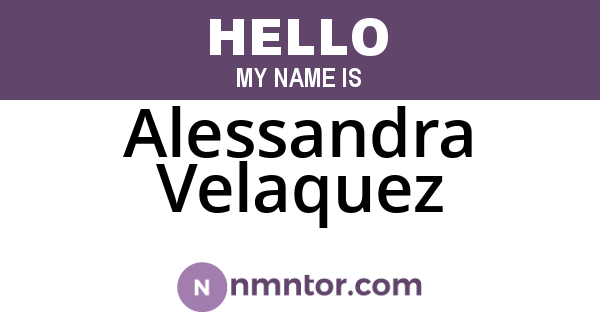Alessandra Velaquez