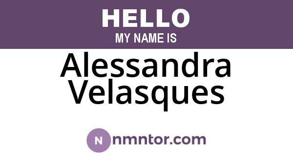 Alessandra Velasques