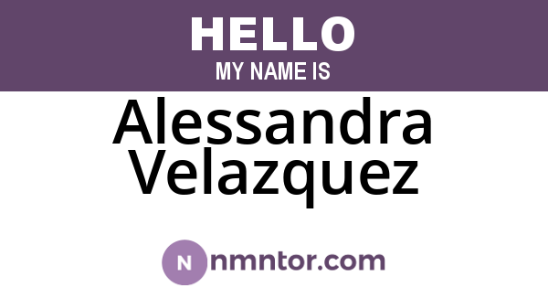 Alessandra Velazquez