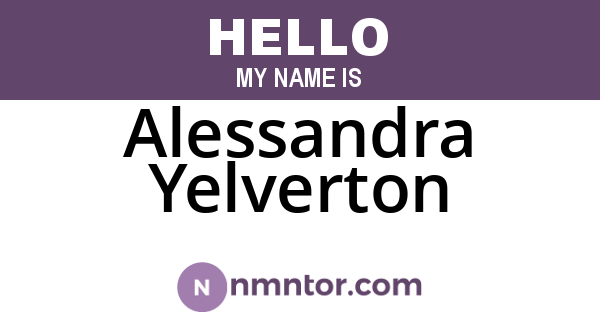 Alessandra Yelverton