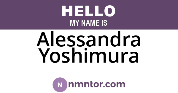 Alessandra Yoshimura